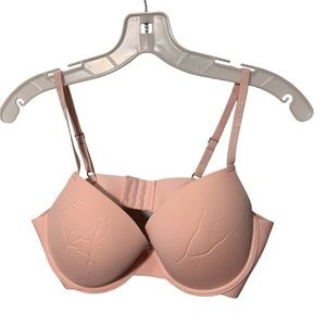 Lucky Brand Pink Bra Smooth Sides Size 38C